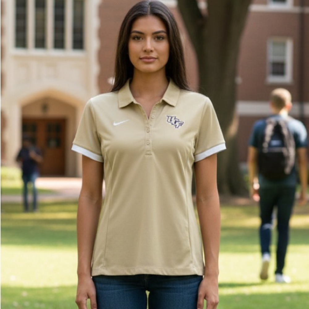 Nike Women's Tan Polo Shirt